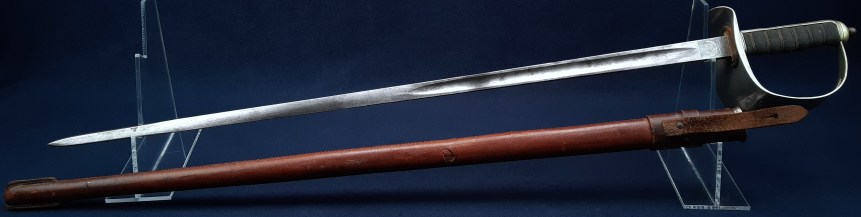 British WW1 War Economy 1898 Pattern Infantry Staff Sergeants Sword by Fenton Brothers, 1915 - 7